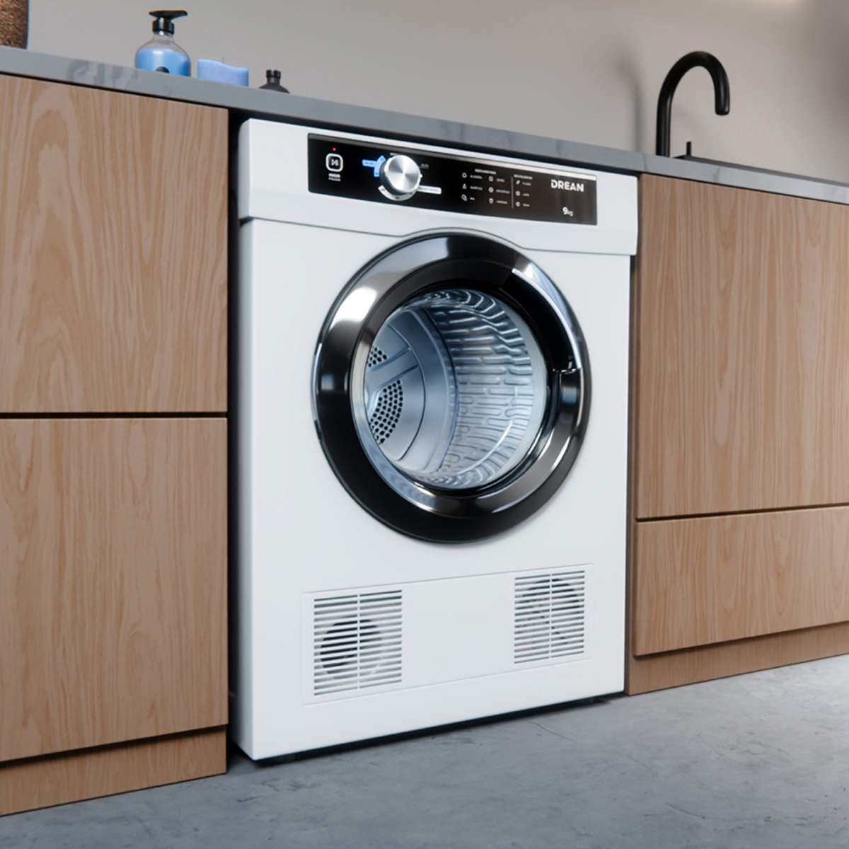 Secarropas Por Calor Drean SED090VBCL0 9KG Carga Frontal Blanco